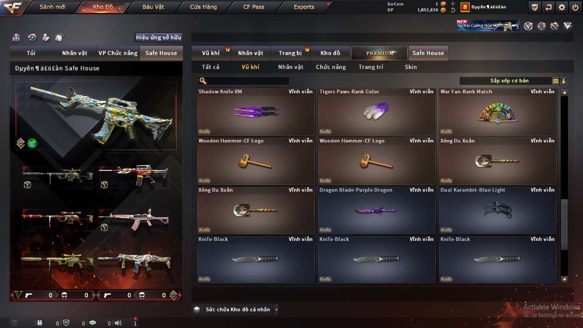 shop acc cf uy tin gia re
